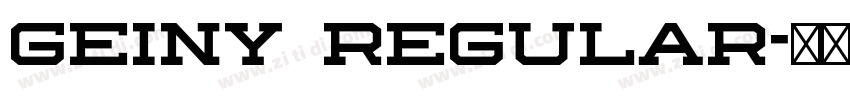 Geiny Regular字体转换